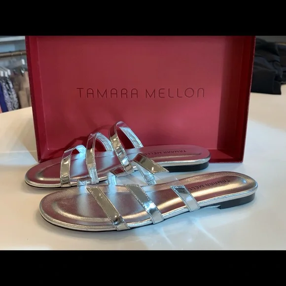 COPY - Tamara Mellon slit/specchio Argentine sandal “NEW” - Picture 4 of 14